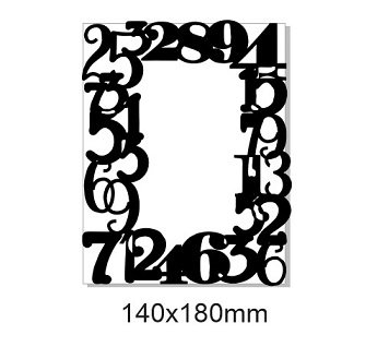 Number frame 140x180mm ,Min buy 3